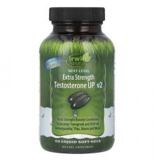 Irwin Naturals, Next Level, Testosterone UP v2, Extra Strength, 60 Liquid Soft-Gels