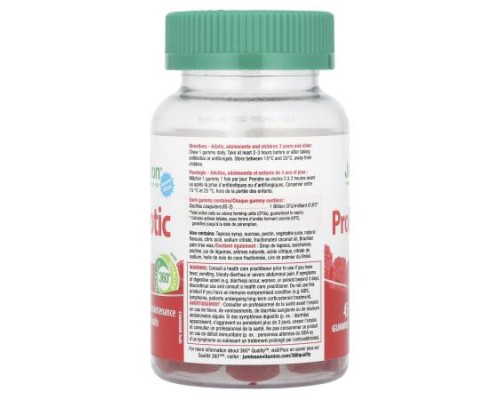Jamieson Vitamins, Probiotic Gummies, Berry Blast, 1 Billion CFU, 45 Gummies