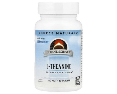 Source Naturals, Serene Science®, L-Theanine, 60 Tablets