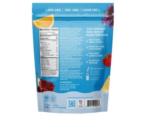 Ultima Replenisher, 6 Essential Electrolytes, Daily Electrolyte Drink Mix, Original Variety Pack, 20 Stickpacks, 0.13 oz (3.7 g)
