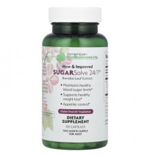 American Biosciences, SUGARSolve 24/7®, 120 Capsules