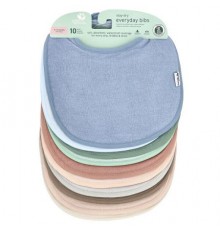 Green Sprouts, Stay-Dry Everyday Bibs, 3-12 Months, Multicolor, 10 Pack