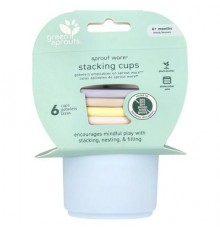Green Sprouts, Sprout Ware® Stacking Cups, 6+ Months, Multicolor, 6 Cups