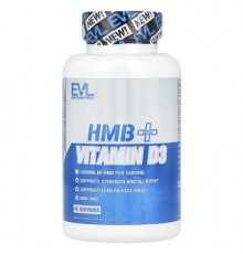 EVLution Nutrition, HMB + Vitamin D3, 90 Veggie Capsules