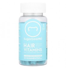 SugarbearPro, Hair Vitamins Gummies, 32 Gummies