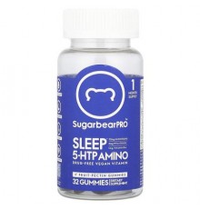 SugarbearPro, Sleep 5-HTP Amino Gummies, 32 Gummies