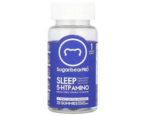 SugarbearPro, Sleep 5-HTP Amino Gummies, 32 Gummies SugarbearPro, Sleep 5-HTP Amino Gummies, 32 Gummies
