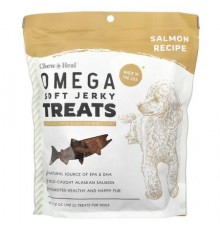 Chew + Heal, Omega Soft Jerky Treats, For Dogs, Salmon, 12 oz (340 g)