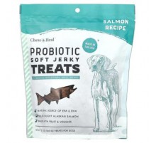 Chew + Heal, Probiotic Soft Jerky Treats, For Dogs, Salmon, 12 oz (340 g)