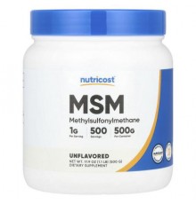 Nutricost, MSM, Unflavored, 17.9 oz (500 g)