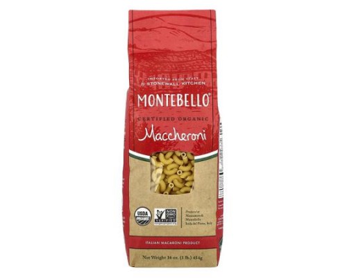 Montebello, Organic Maccheroni, 16 oz (454 g)