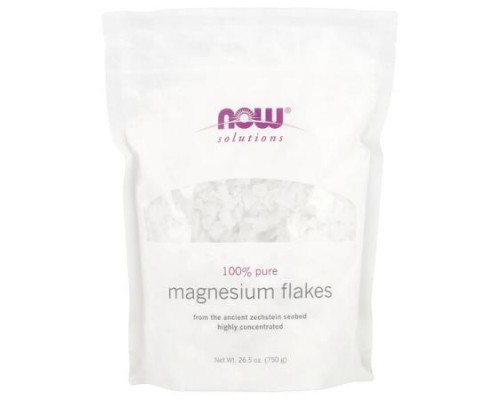 NOW Foods, Solutions, Magnesium Flakes, 26.5 oz (750 g)