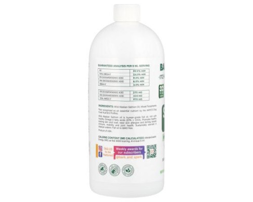 Bark&Spark, Salmon Oil, For Dogs & Cats, 32 fl oz (946 ml) Bark&Spark, Salmon Oil, For Dogs & Cats, 32 fl oz (946 ml)