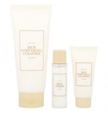 I'm From, Rice Whip Facial Cleanser Set, 3 Piece Set