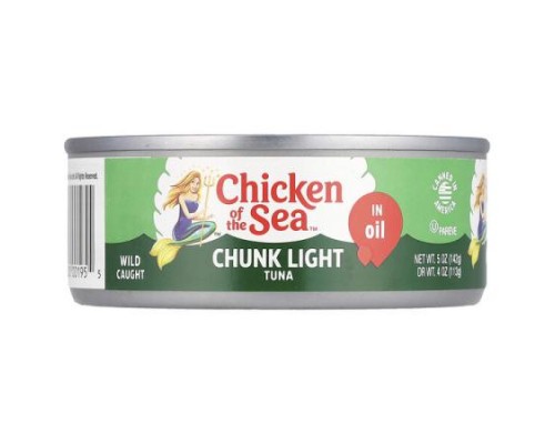 Chicken of the Sea, Chunk Light Tuna in Oil, 5 oz (142 g) Chicken of the Sea, Chunk Light Tuna in Oil, 5 oz (142 g)