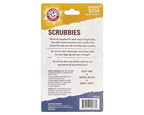 Arm & Hammer, Scrubbies, Dental Toy For Adult Dogs, Throw N' Tug, 1 Toy Arm & Hammer, Scrubbies, Dental Toy For Adult Dogs, Throw N' Tug, 1 Toy