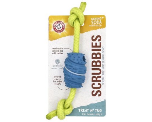 Arm & Hammer, Scrubbies, Dental Toy For Senior Dogs, Treat N' Tug, 1 Toy Arm & Hammer, Scrubbies, Dental Toy For Senior Dogs, Treat N' Tug, 1 Toy