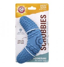 Arm & Hammer, Scrubbies, Dental Toy For Senior Dogs, Boomerang, 1 Toy