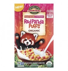 Nature's Path, Organic Red Panda Puffs™ Cereal, Peanut Butter & Strawberry, 10 oz (284 g)
