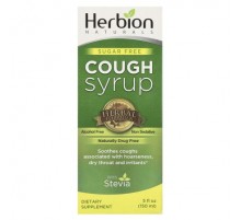 Herbion Naturals, Sugar Free Cough Syrup with Stevia, Alcohol Free , 5 fl oz (150 ml)