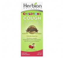 Herbion Naturals, Children's Cough Syrup, Alcohol Free, With Honey & Natural Cherry , 5 fl oz (150 ml)