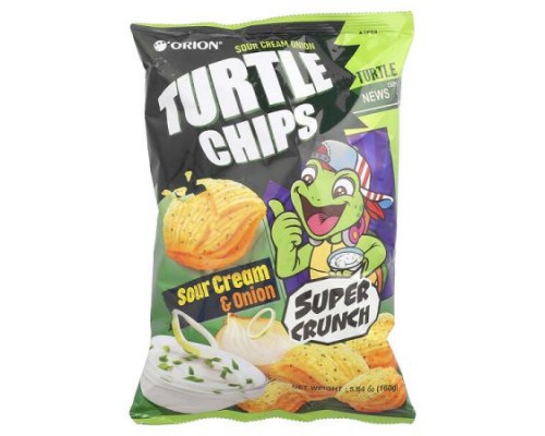 Orion, Turtle Chips, Sour Cream Onion, 5.64 oz (160 g)