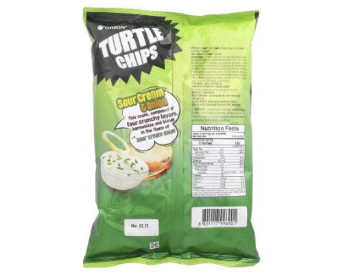 Orion, Turtle Chips, Sour Cream Onion, 5.64 oz (160 g)