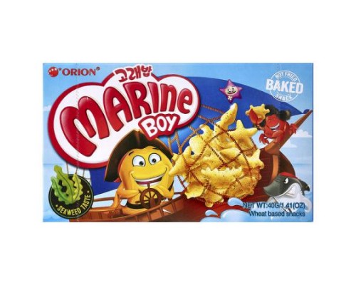 Orion, Marine Boy, Wheat Based Snacks, Seaweed, 1.41 oz (40 g) Orion, Marine Boy, Wheat Based Snacks, Seaweed, 1.41 oz (40 g)