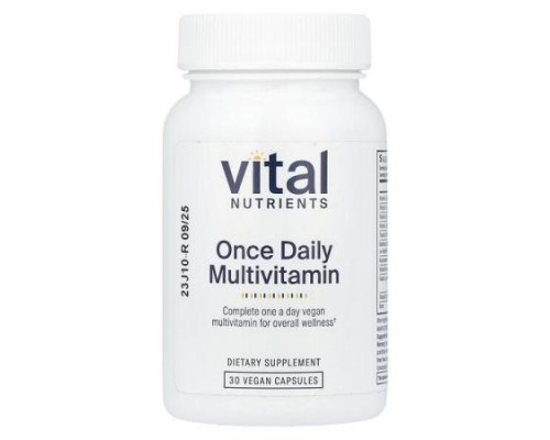 Vital Nutrients, Once Daily Multivitamin, 30 Vegan Capsules