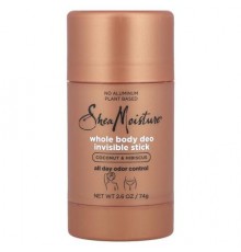 SheaMoisture, Whole Body Deo Invisible Stick, Coconut & Hibiscus, 2.6 oz (74 g)