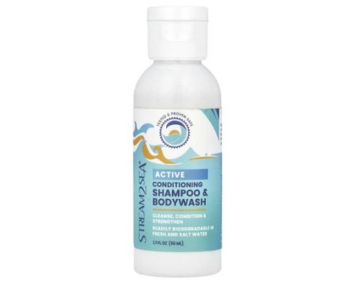 Stream2Sea, Active Conditioning Shampoo & Bodywash, 1.7 fl oz (50 ml) Stream2Sea, Active Conditioning Shampoo & Bodywash, 1.7 fl oz (50 ml)
