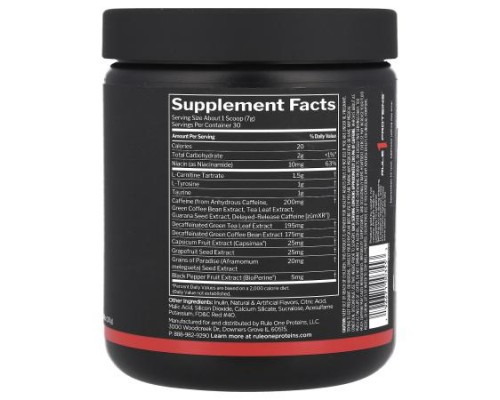 Rule One Proteins, Burn™, Thermo Weight Management, Snow Cone , 7.41 oz (210 g)