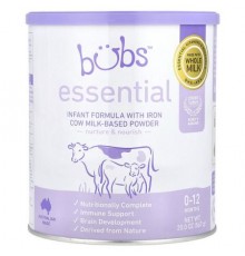 Aussie Bubs, Essential, Infant Formula With Iron Cow Milk-Based Powder, 0-12 Months, 20 oz (567 g)