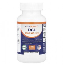 Vitamatic, DGL, 200 Vegetable Capsules