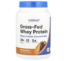 Nutricost, Grass-Fed Whey Protein Concentrate, Chocolate PB, 2 lbs (907 g)