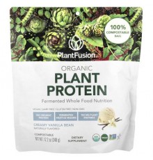 PlantFusion, Organic Plant Protein, Creamy Vanilla Bean , 12.2 oz (348 g)