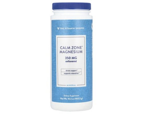 The Vitamin Shoppe, Calm Zone®, Magnesium, Unflavored, 16.3 oz (463.3 g) (Discontinued Item)