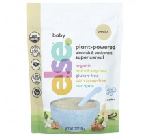 Else, Baby, Plant-Powered Almonds & Buckwheat Super Cereal, 6+ Months, Vanilla, 7 oz (198 g)