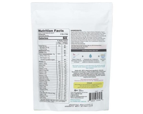Else, Baby, Plant-Powered Almonds & Buckwheat Super Cereal, 6 Months+, Banana, 7 oz (198 g) Else, Baby, Plant-Powered Almonds & Buckwheat Super Cereal, 6 Months+, Banana, 7 oz (198 g)