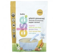Else, Baby, Plant-Powered Almonds & Buckwheat Super Cereal, 6 Months+, Mango, 7 oz (198 g)