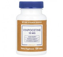 The Vitamin Shoppe, Vinpocetine, 10 mg, 120 Tablets