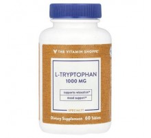 The Vitamin Shoppe, L-Tryptophan, 1,000 mg, 60 Tablets