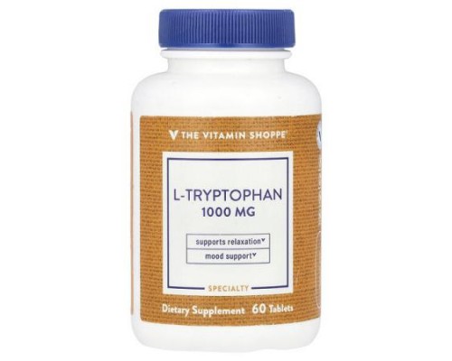 The Vitamin Shoppe, L-Tryptophan, 1,000 mg, 60 Tablets