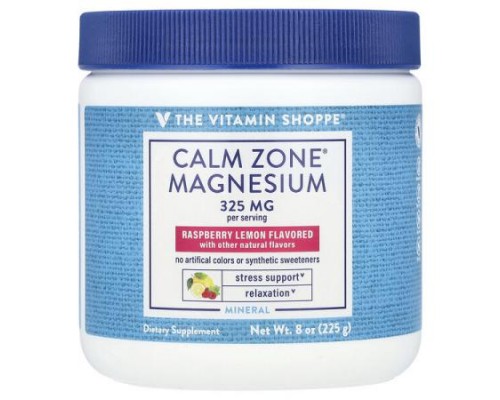 The Vitamin Shoppe, Calm Zone®, Magnesium, Raspberry Lemon, 8 oz (225 g)