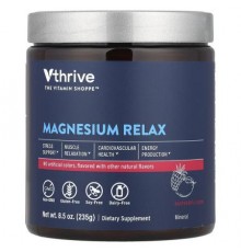 Vthrive, Magnesium Relax, Raspberry Lemon, 8.5 oz (235 g)
