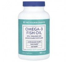 The Vitamin Shoppe, Omega-3 Fish Oil, 1,200 mg, 180 Softgels