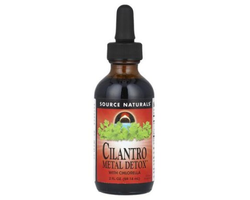 Source Naturals, Cilantro Metal Detox™ With Chlorella, 2 fl oz (59.14 ml) Source Naturals, Cilantro Metal Detox™ With Chlorella, 2 fl oz (59.14 ml)