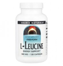 Source Naturals, Free-Form L-Leucine, 500 mg , 120 Capsules