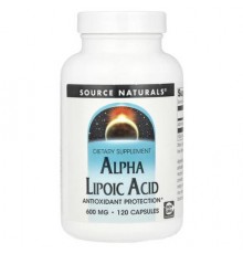 Source Naturals, Alpha Lipoic Acid , 600 mg , 120 Capsules