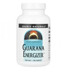 Source Naturals, Guarana Energizer™, 100 Tablets